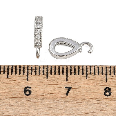 Brass Micro Pave Cubic Zirconia Pendants KK-A269-08P-1