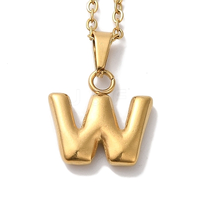 PVD Vacuum Plating 201 Stainless Steel Necklaces NJEW-H033-01G-W-1