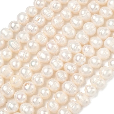 Natural Cultured Freshwater Pearl Beads Strands PEAR-L034-10B-1