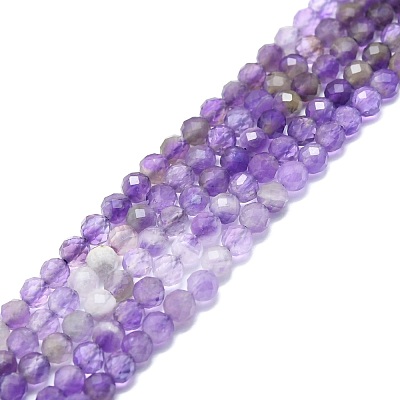Natural Amethyst Beads Strands G-P457-A03-15-1