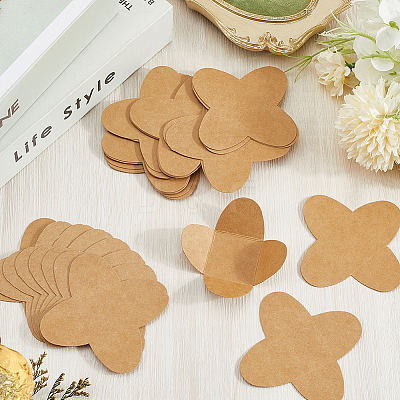 Cross Kraft Paper Chocolate Spacer AJEW-CN0004-83C-1