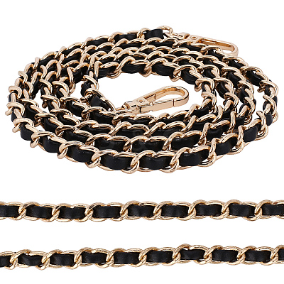 1Pc Imitation Leather & Alloy Chain Bag Strap PURS-CL0001-13B-1