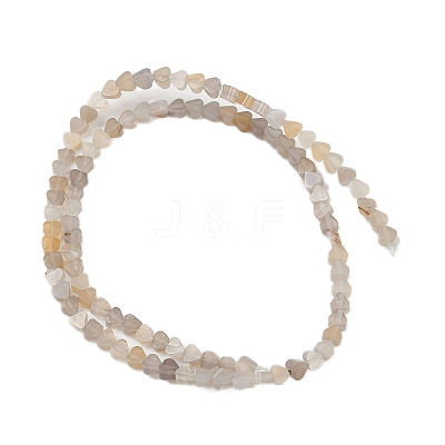 Natural Grey Agate Beads Strands G-U021-A01-01-1