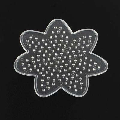 Flower ABC Plastic Pegboards used for 5x5mm DIY Fuse Beads DIY-Q009-15-1
