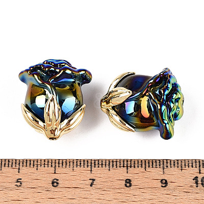 UV Plating Opaque Acrylic Beads MACR-C029-06A-07-1