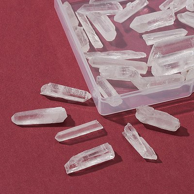 35Pcs Natural Quartz Crystal Beads G-FS0002-44-1