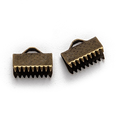 Iron Ribbon Crimp Ends E143Y-AB-1