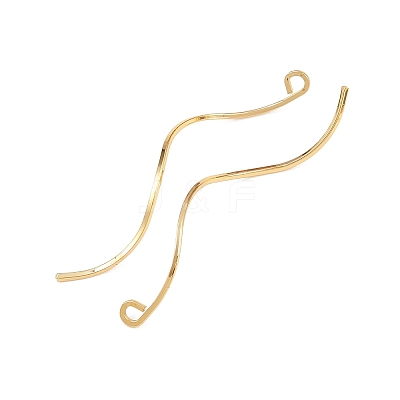 Brass Earring Findings KK-A274-17F-G-1