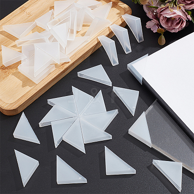 50Pcs Plastic Triangle Corner Protector FIND-NB0005-48B-1