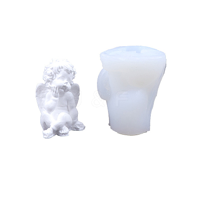 DIY 3D Angel Figurine Statue Silicone Molds DIY-G095-01A-1