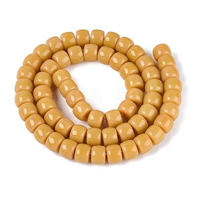 Imitation Jade Glass Beads Strands GLAA-NH0002-A06-1