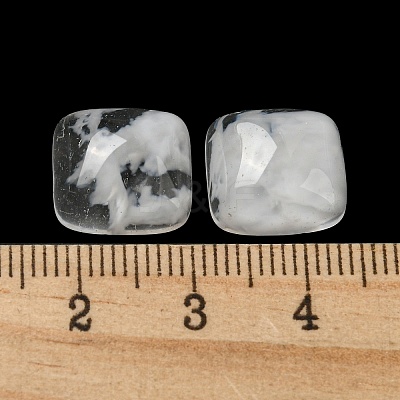 Watermelon Stone Glass Cabochons G-G075-08-1