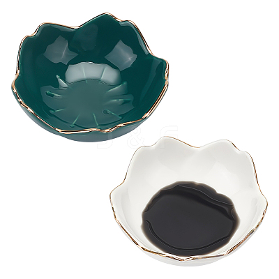 2Pcs 2 Colors Porcelain Brush Holder OFST-PH0001-06A-1