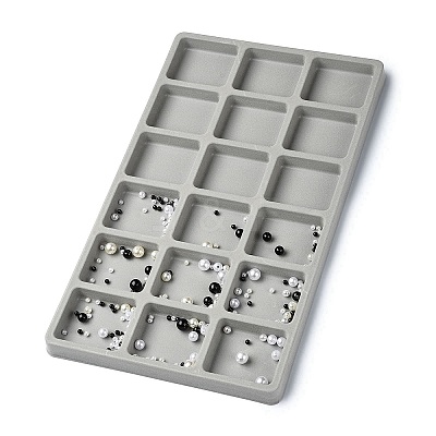 18 Grids Flocking PE Bead Design Boards ODIS-YW0001-04-1