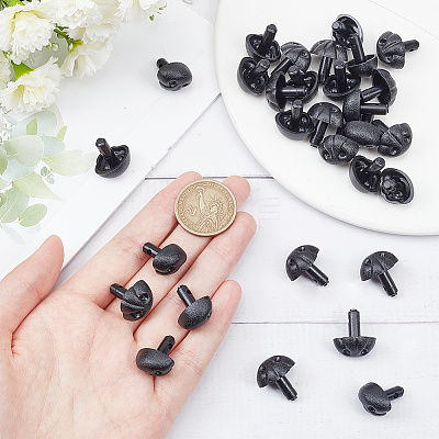 30Pcs Plastic Craft Dog Noses DOLL-GO0001-01B-1