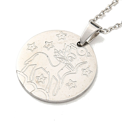 Non-Tarnish Constellation Pendant Necklaces LS-NJEW-S422-04P-09-1