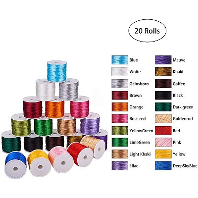 Nylon Satin Rattail Cord NWIR-PH0001-18-1