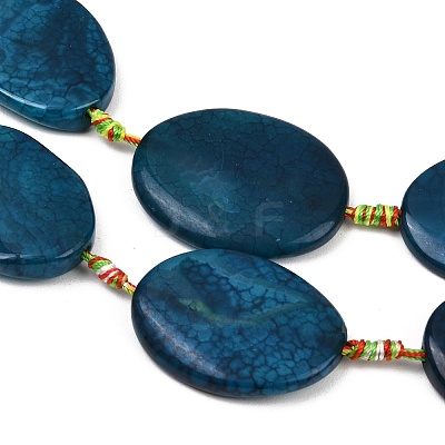 Natural Dragon Veins Agate Beads Strands G-P605-L01-01A-1