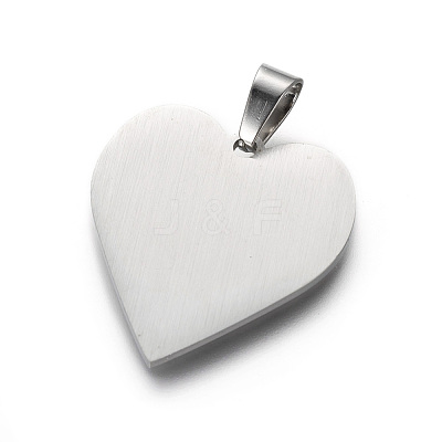 Tarnish Resistant 304 Stainless Steel Pendants STAS-F214-02P-1