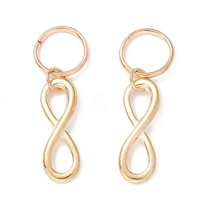 Alloy Infinity Pendants PALLOY-WH0001-06G-1