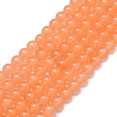 Natural Malaysia Jade Beads Strands G-L645-C01-6mm-20-1
