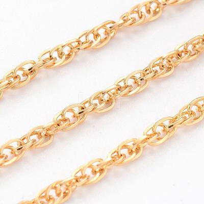 Ion Plating(IP) 304 Stainless Steel Rope Chains CHS-H007-22G-1