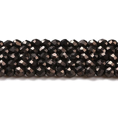 Electroplate Glass Beads Strands GLAA-H021-01A-FP06-1