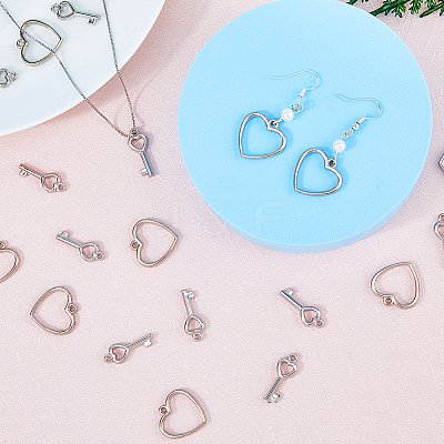 300Pcs 2 Style CCB Plastic Charms CCB-DC0001-03-1