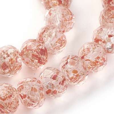 Handmade Gold Sand Lampwork Beads LAMP-P051-C-M-1