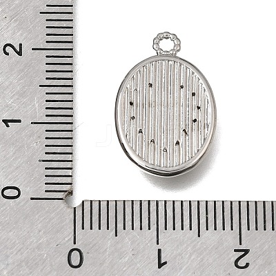 Brass Micro Pave Clear Cubic Zirconia Pendants KK-K427-36P-1