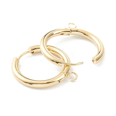 201 Stainless Steel Huggie Hoop Earring Findings STAS-P283-01K-G-1