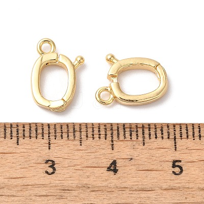 Brass Fold Over Clasps KK-H483-06A-1