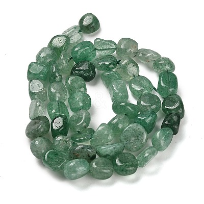 Natural Green Strawberry Quartz Beads Strands G-P497-01E-23-1