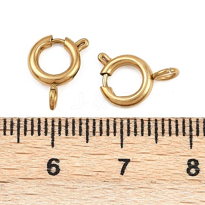 304 Stainless Steel Spring Ring Clasps STAS-B095-05D-G-1