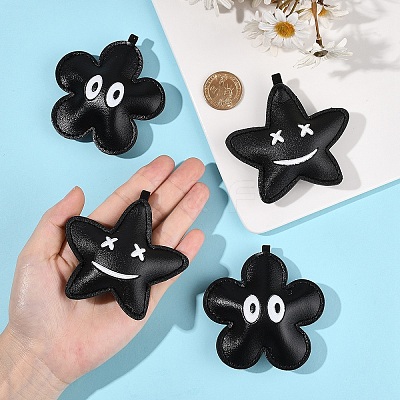 4Pcs 2 Styles Imitation Leather Pendants FIND-YW0007-59-1