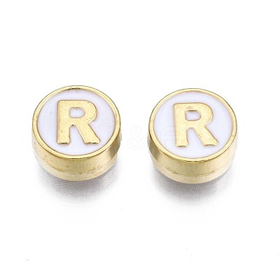 Alloy Enamel Beads X-ENAM-N052-006-01R-RS-1