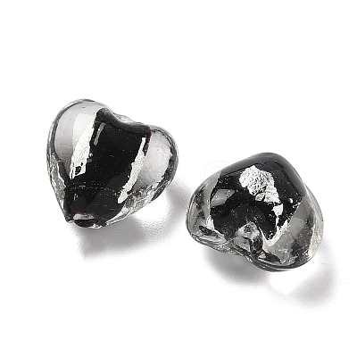 Handmade Foil Glass Beads LAMP-A011-06-1