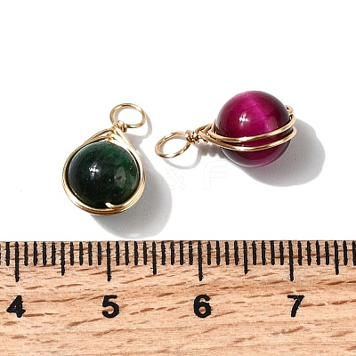 16Pcs 16 Styles Mixed Gemstone Pendants FIND-FH0006-91-1