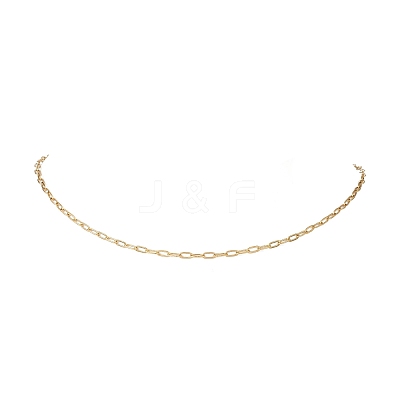 2.5MM 304 Stainless Steel Paperclip Chain Necklaces NJEW-JN05502-1