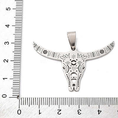 201 Stainless Steel Pendants STAS-V013-12P-1