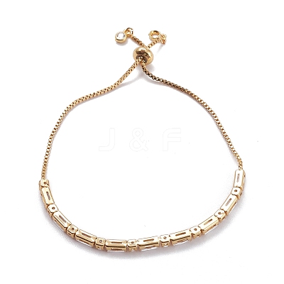 Cubic Zirconia Classic Tennis Bracelets for Girl Women BJEW-F417-06G-RS-1