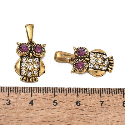 304 Stainless Steel Rhinestone Pendants RB-CBA7A56-08AG-02-1