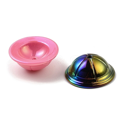 UV Plating Opaque Acrylic Beads SACR-A002-04-1