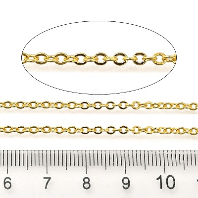 Rack Plating Brass Cable Chains CHC-M001-01G-01-1