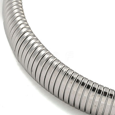 Non-Tarnish 304 Stainless Steel Spring Bangles for Women Men BJEW-U003-02B-P-1