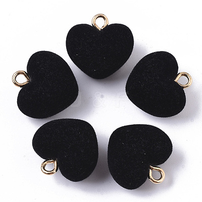 Flocky Acrylic Pendants FIND-T046-28-14-1