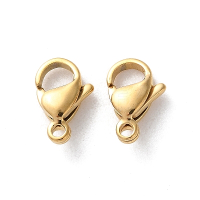304 Stainless Steel Lobster Claw Clasps STAS-V007-01B-G-1