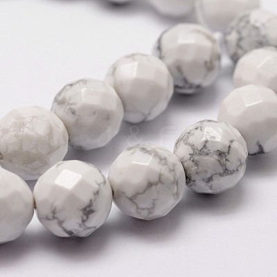 Natural Howlite Beads Strands G-D840-44-10mm-1