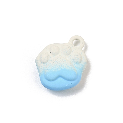 Spray Painted Alloy Pendants PALLOY-S038-13B-1