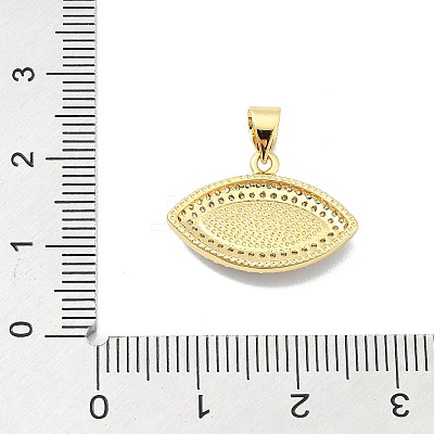 Brass Micro Pave Clear Cubic Zirconia Pendants KK-A221-11G-1